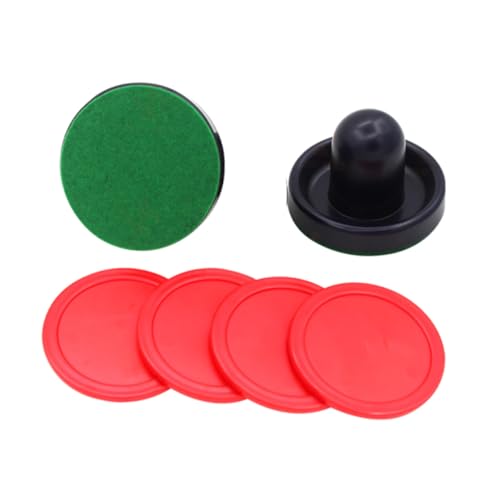 KOMBIUDA Boys and Girls' Activities Set of Hockey Table Pucks Pushers Ice Hockey Parts