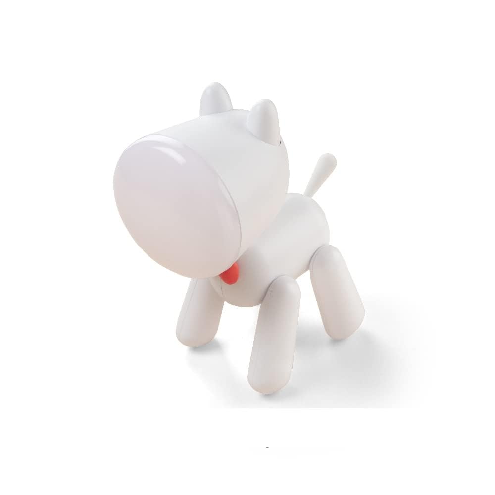 NYRWANA Puppy LED Desk Night Light Lamp with 360° Rotation and Toggle Switch Control Rechargeable with 2 Brightness Modes for Reading Office, Bedroom (White)-image-44