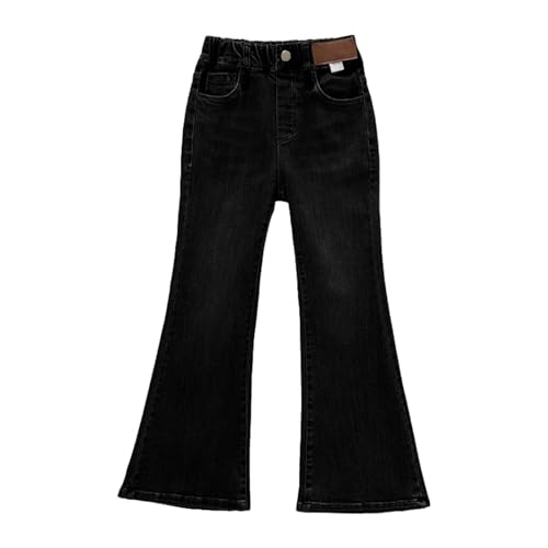 Teen Girls Skinny Bell Bottom Jeans Slim Fit Elastic High Waist Denim Pants Stylish Relaxed Y2k Streetwear Trousers