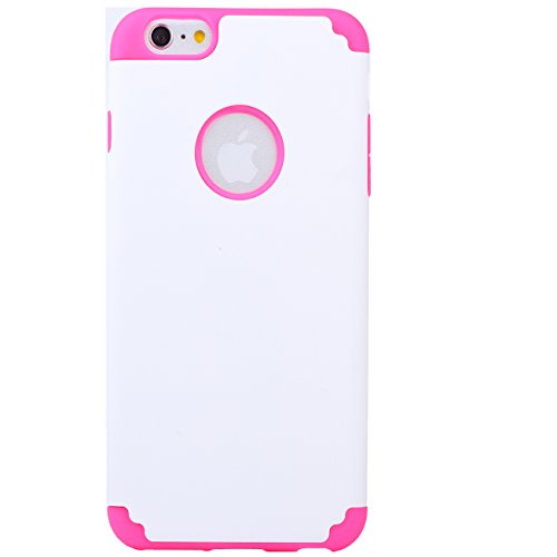 iPhone 6/6s Plus Case, iBarbe Hybrid Heavy Duty Rubber PC Shockproof Protective Case