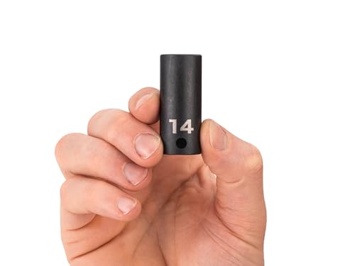 Image of 3 /8 Inch Drive x 14 mm Semi-Deep 6-Point Impact Socket