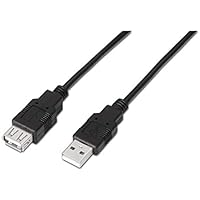 Cable Extensión USB 2.0. tipo A Macho a tipo A Hembra. 1.0 metros