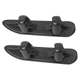 Peosaard Snow Scooter, 2Pcs Stroller Skis, Multi-Purpose Stroller Sled Snow Skis Winter Sledge Board Attachment for Snowfields Balance Bikes Fits Wheels 4.7" to 19.7", Sled