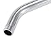 Shower Arm Extension, G1/2 Thread 201 Stainless Steel Handheld Shower Arm Extension Pipe Chrome Plating Wall Mounted Tool for Universal Bathroom Accessory
