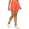 JINSHI-Women-Casual-Lounge-Shorts-Elastic-Waist-Shorts-for-OutdoorsCamping-Comfy-Snug-Bottoms-Running-Shorts JINSHI Women Sportswear Shorts,Athletic Bottoms, Running Athletic Jersey Shorts with Inner Pocket, Orange, XS