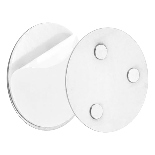 QUARKZMAN Rauchmelder Magnethalter mit Extra Starken Klebepads & 3-Fach Magneten Universal Magnethalterung Aufhängung zum Kleben 50mm Durchmesser für Rauchwarnmelder Feuermelder
