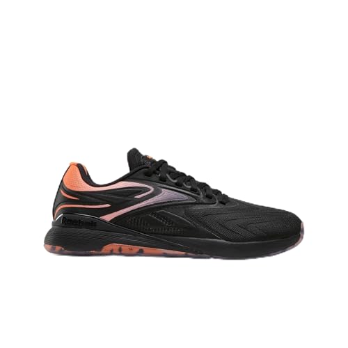 Reebok Women's Nano X5 Edge Trainers, Black/Arena Orange/Future Peach, 38.5 EU