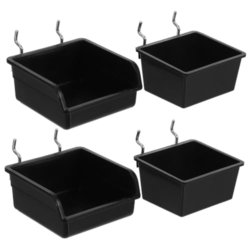 Gatuida 4pièces Organisateur De Mur Pegboard Ensemble De Bacs De Rangement Avec Pour Outils Pour Garage Atelier Et Bureaux Boîtes De Stockage Pour Vis Et Clés à