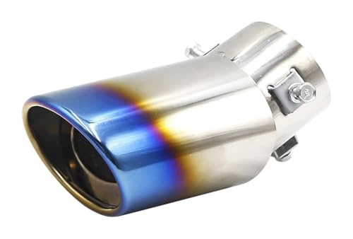 Embout silencieux rond en acier inoxydable pour tuyau d'échappement de voiture style sport