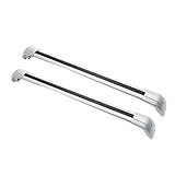 Barre Longitudinali Per Land Per Rover Per Discovery Per Sport 2015-2019 Barre Trasversali Portapacchi In Lega Di Alluminio Serratura Barra Trasversale(Argento)