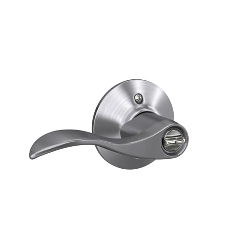 Image of SCHLAGE F51A ACC 626 Accent Keyed Lever, Satin Chrome