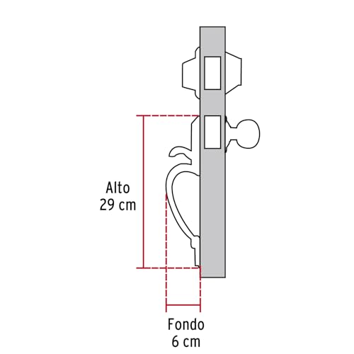 Cerradura pomo knob Hermex 30 Imagen adicional