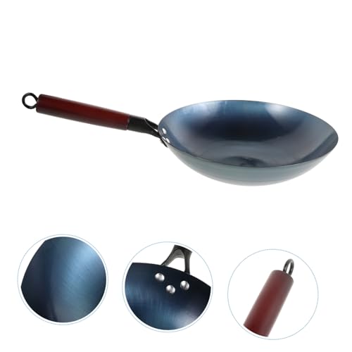 Wok tradicional pequeño hierro con antiadherente Ciieeo miniatura 7