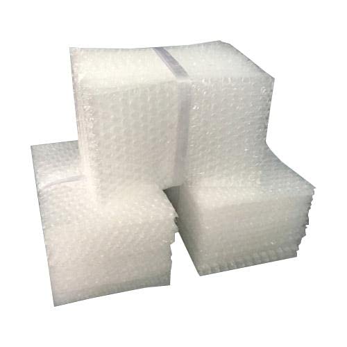 Plastic STYLELAB Cushioning Air Bubble Pouches/Envelopes (Size 4x4 Inches) For Packing of Fragile - 40 GSM Thickness, Transparent Color (Pack of 12)