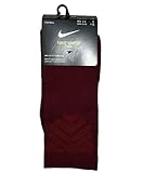 Nike Vapor Dri Crew Socks Football Medium Unisex Maroon Black SX5698-677