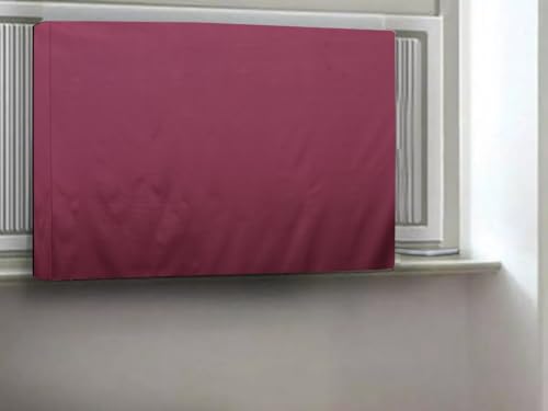Image of Stylista Window ac Cover Suitable for O-General 1.1 Ton AMGB12FAWA, Maroon Color Elastic fit Cover for Front and Rear of Window Ac