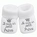 NOSBEBES® Chaussons bebe, bio, pour Noel - chaussette bebe naissance, chaussures bebe , cadeau noel 0-3 mois (BC6)