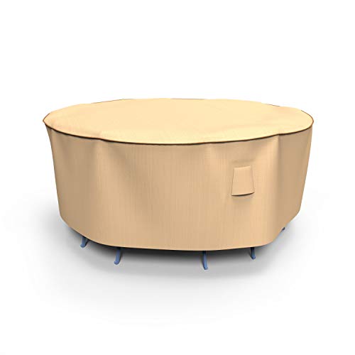 Empirepatio Select Tan Round Patio Table And Chairs Combo Cover, Small #TOP11