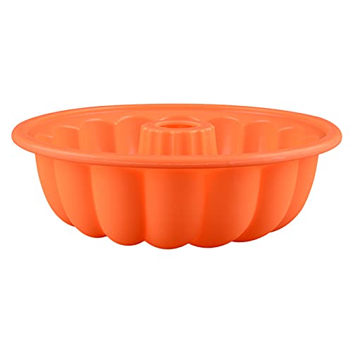 Pure Vie 9.5" Leak-Proof Nonstick Silicone Cake Mold Baking Pan Pastry Mould For Christmas Anniversary Birthday Cake, Loaf, Muffin, Brownie, Chocolate, Cheesecake, Tart, Pie, Flan, Bread, Jelly, Soap #TOP5