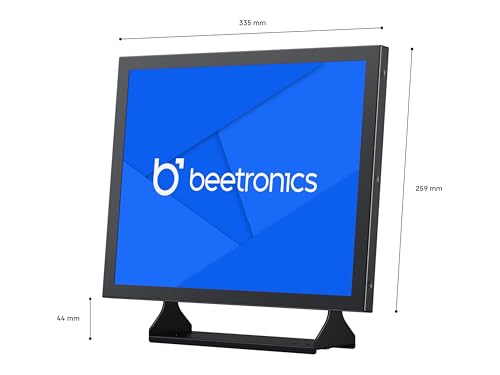 Image of Beetronics 15-Inch Full HD IPS Monitor - Professional Industrial-Grade Display | HDMI, VGA, BNC, RCA Inputs | Durable Metal Housing, Matte Screen, 4:3 Aspect Ratio, Wide Viewing Angle - 15VG7M