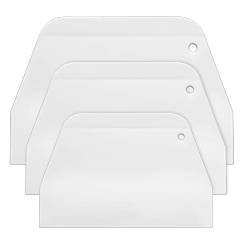 UPKOCH 3 Piezas de Plástico Raspador de Masa Pastel Cortador de Pizza...