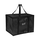 ASelected Große Kühltasche, 40 Liter, mit Griff und robustem Reißverschluss, Wiederverwendbare Taschen für Catering und Essen zum Mitnehmen, kalte und warme Speisen