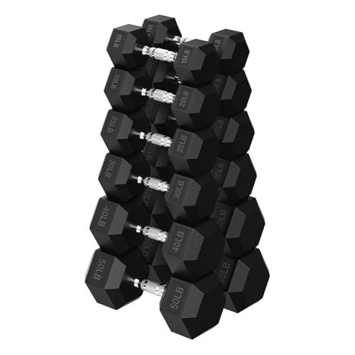 HANDBODE Hex Dumbbell Set, 360 lb