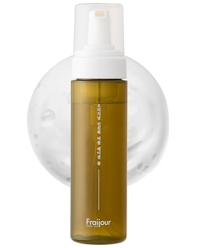 Fraijour Artemisia Bubble Facial Foam – Korean Instant Foaming Face Cleanser for Dry & Sensitive Skin, Hydrating & Gentle Daily Wash, pH Balanced with Plant Extracts, Touchless Dispensing, 7.05 oz.