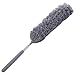 Fiber Dusting Brush, Multifunctional Extendable Dusting Wand, Washable Ceiling Duster, Cobweb Ceiling Duster with Extension Pole, Cleaning Feather Dusters for Cleaning Ceiling Fan Furniture