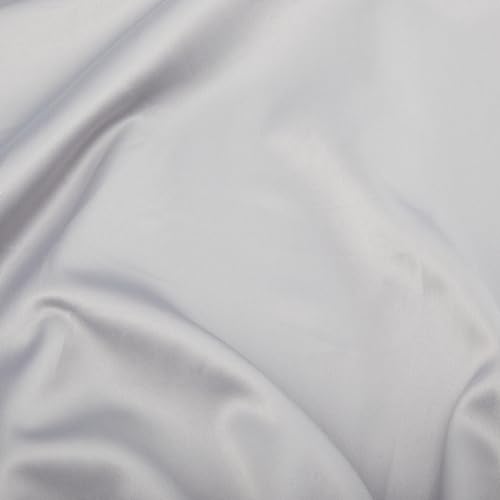 Catherine Lansfield Silky Soft Satin Super King Fitted Sheet Silver - Image 4