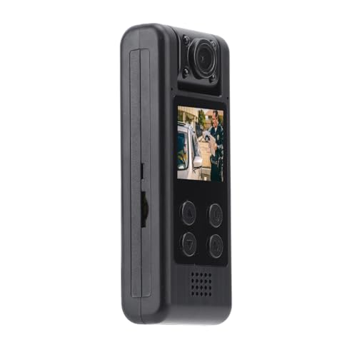 Fotocamera Corpo 4K Registratore Audio Video Telecamera HD 1080P Grandangolo da 140 Gradi Mini con Clip Posteriore Piccola Portatile Indossabile