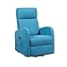 POLTRONE ITALIA Poltrona Alzapersona relax reclinazione elettrica poltrona per anziani soggiorno elevabile Detraibile 19% tessuto Turchese