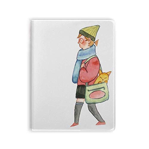 Miaoji carnet à couverture souple motif chat cahier de notes A5