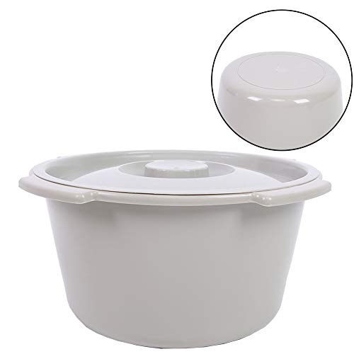 Cubo con orinal portátil para silla de inodoro, balde de plástico de 28,7 cm para movilidad