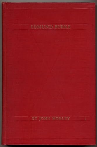Edmund Burke: A historical study B0006AJEJ2 Book Cover