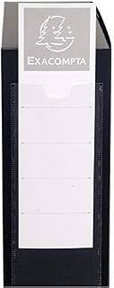 Exacompta - Ref 59632E - Plastic Filing Box - 250 x 330mm in Size, Suitable for Holding A4 Documents, 6cm Spine, 2 x Spine Labels & 2 x Finger Holes - Blue