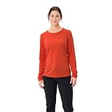 VAUDE Damen Women’s Essential Ls T-Shirt, Glowing Red, 48 EU