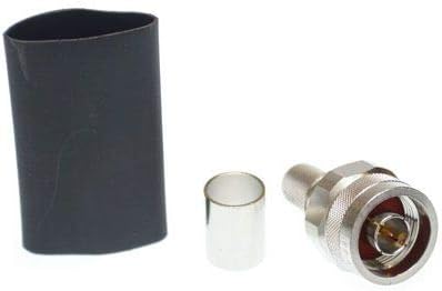 N Male Connector - Times Microwave Easy Connector N Male Crimp - EZ-400-NMH-X - EZ Connector for LMR-400- Also Works with CNT-400 RFC-400 AX-400 (2 Pack)