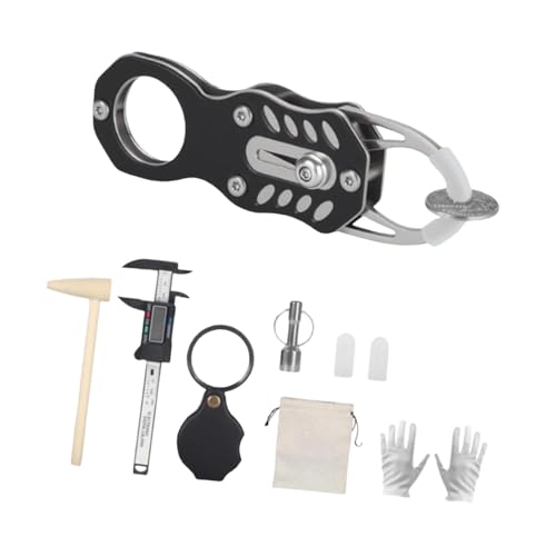 RoaQinFo Kit de Test de Pièces de Monnaie Pocket Pinger, Outil de Test de Pièces Robuste et Pratique En Métal