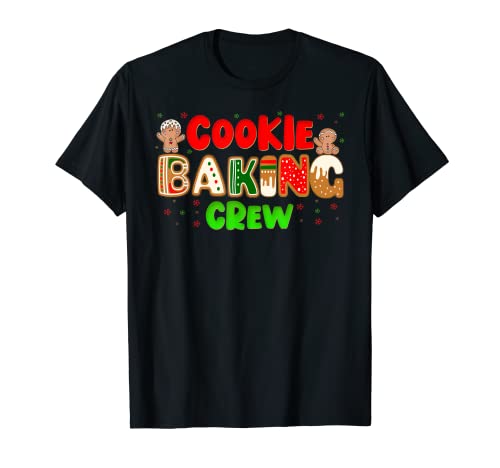 Christmas Cookie Baking Crew Group Matching Xmas Gingerbread T-Shirt