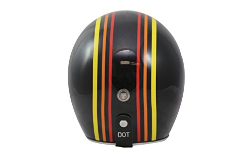 Torc - T5005Se23 Unisex-Adult Cruiser-Motorcycles T50 Route 66 Open Face Helmet Graphic, Medium (Gloss Black 1978 #TOP2