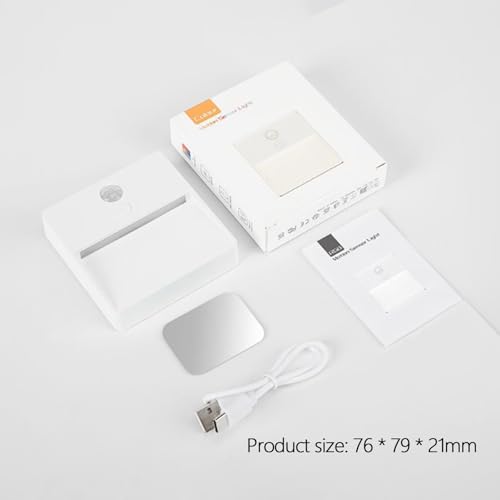Lámpara de Pared LED para Iluminar Pasillos sin Cables Aplique Magnético con Sensor RGB 2Pcs 6