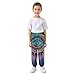 Selerdon Boys Athletic Jogger Mandala All Seeing Eye Colorful Performance Sweatpants Soft Kids Pants with Cuffed Ankles and Pockets Comfy Elastic Waist Bottoms Winter Clothes for Play Sports