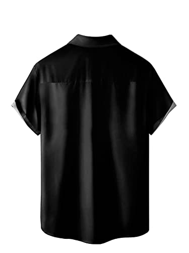 Hawaiian Shirts for Men Loose Short Sleeve Mens Beach Shirts Resort Casual Shirts2