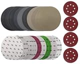✅【lijas Para Material Premium】La lija premium para lijadora 125mm está compuesta por papel látex y carburo de silicio, lo que aumenta la resistencia a la abrasión en un 30%. Las lijas 125mm velcro son antiestáticas,que no se deshará,con un buen ajuste,con partículas uniformes, muy poco polvo, lijas para lijadora orbital soporta aplicaciones en húmedo y en seco, alta flexibilidad, lijas Para y no es fácil de romper al momento de pulir.
