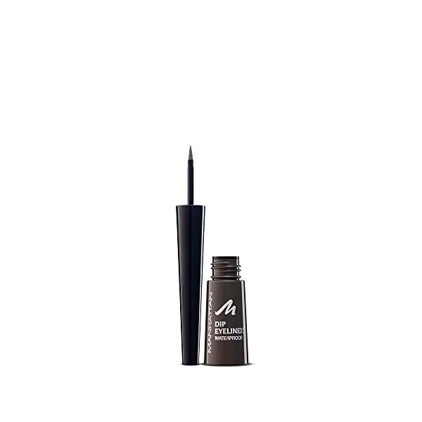 Manhattan Eyemazing Bold Liquid Liner, Wasserfester schwarzer Liquid Eyeliner mit ballförmiger Spitze für besonders…