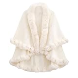 【Style Mode】 C’étole fausse fourrure est porter au quotidien avec des robes de soirée, robes longues, pulls, jeans et bottes. C'est un accessoire indispensable pour activités de plein air en hiver.