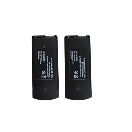V198 MAX PRO 8K GPS RC �N�A�b�h�R�v�^�[�ɑΉ� - 7.4V 3000mAh �h���[�� �o�b�e���[ �p�b�N �X�y�A(2PCS Battery)