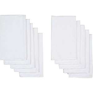 Gerber Birdseye 3-Ply Prefold Cloth Diapers, White, 10 Count