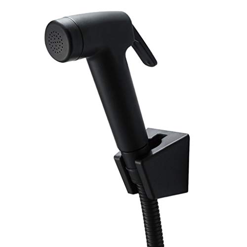 Ensemble bidet de douche noir avec tuyau et support WC modèle D - 4